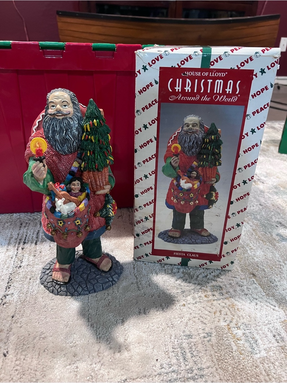 Vintage 1997 Fiesta Claus by House of Lloyd 11” figure z99